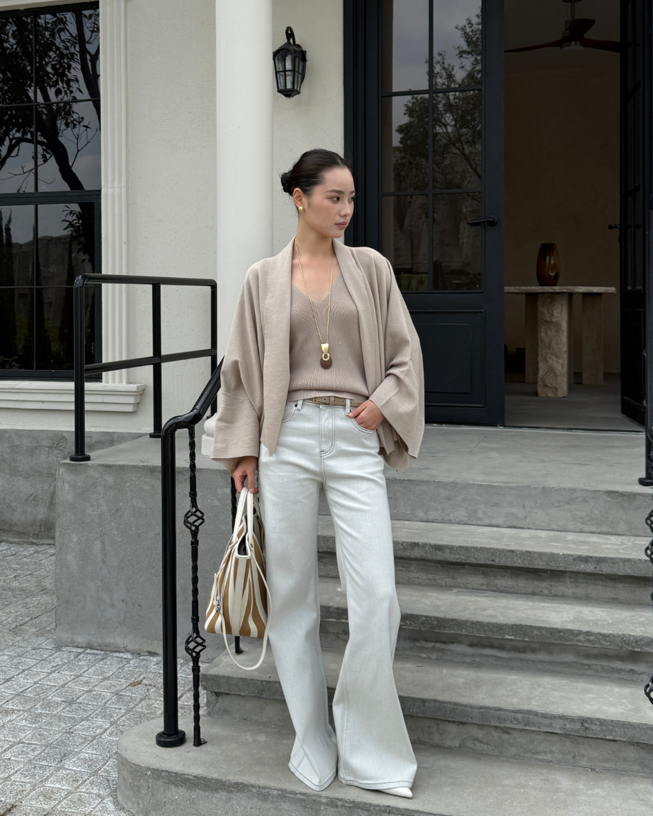 Butterfly Two-Pice Set - Khaki